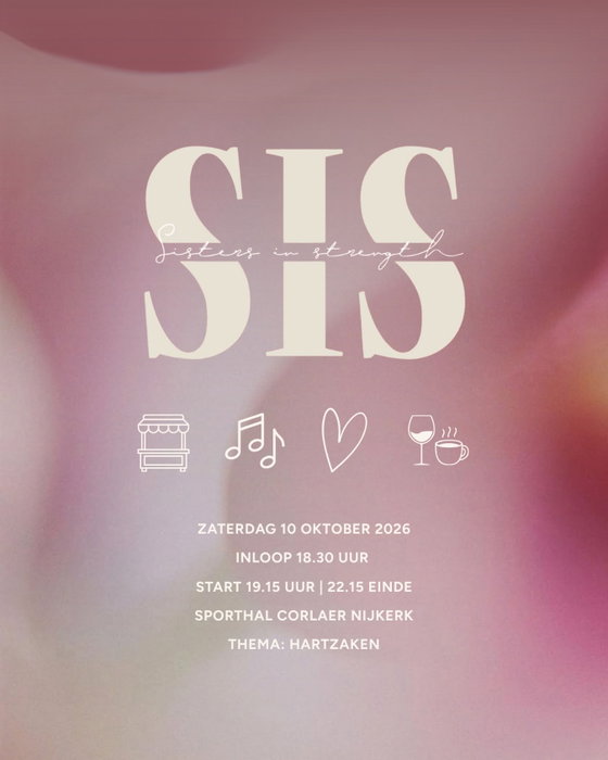 NOG 1 WEEK 🩷 | Heb jij je ticket(s) al? Deze avond wil je niet missen lieve vrouwen. We kijken uit naar jouw komst!