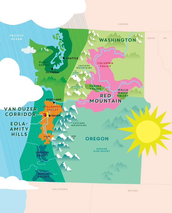 Two states. One PNW blend.Our whole thing is “our family grows fantastic grapes in Washington’s Red Mountain AVA, it’s great, drink our stuff, , etc. etc.”So for this wine, we basically threw all of that out the window.We bought world class Pinot Noir grapes from Oregon’s @leftcoastwine and @bjornsonvineyard and blended them with our own @redmtnava Lemberger. It’s a wine that makes PERFECT sense from a winemaking and stylistic standpoint, but hasn’t really been tried before because of the pesky state lines we all hold dear.The 2024 Pinot Noir + Lemberger is 70% Oregon Pinot Noir, 30% Washington Lemberger, 100% delicious, and headlining our Fall 2026 Club Release.Map illustration by Sara Argue, who can be found at @berissima. Her stuff is so lovely and you should definitely check out more of her work.Label illustration by Christina Mrozik, who can be found at @christinamrozikart. The wine is cool but the label truly makes it.At the end of the day, we like rad stuff made by rad humans. We feel so lucky to be able to work with all of these talented people; it feels important in today’s day and age to just sit back in admiration of the talents of those around us.So thank you @bjornsonvineyard @leftcoastwine @christinamrozikart @berissima @andrewembassy (tractor photo) @shawnlinehan (grapevine photo) for your collective contributions.