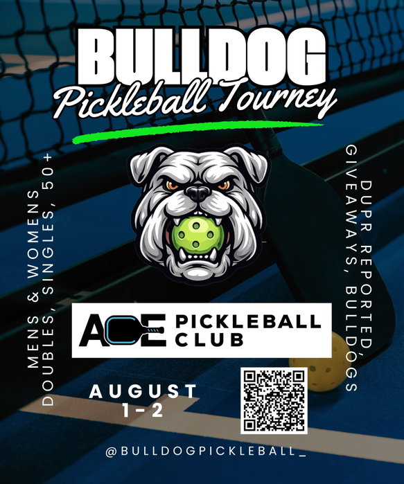 🐶 We’re SO back in Frisco! 🏓

Bulldog Pickleball is taking over Ace Pickleball Club in Frisco on August 1–2, and we can’t wait to see everyone back on the courts! Link in bio to sign up! 💙🐶🖤

🏆 DUPR Rated
🐾 All skill divisions
👫 Men’s, Women’s, Mixed & Singles
🎾 50+ divisions
🎉 Two days of pickleball, fun, and Bulldog festivities!

The only question is… Do you have what it takes to be Top Dawg? 🐶👑 All gold medalists receive our exclusive TOP DAWG gold t shirt!

Grab your partner, bring your game, and join us for an unforgettable weekend.