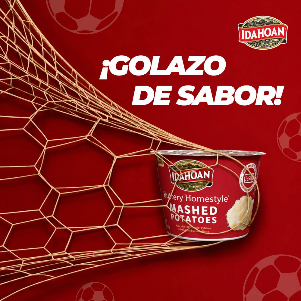 ¡Golazo de sabor con un ligero toque de mantequilla! ⚽️🥔