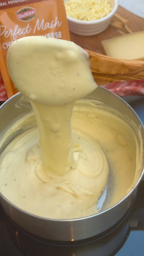 Looking for a comforting side dish?

Pommes aligot is a French classic made with smooth, cheesy mash...