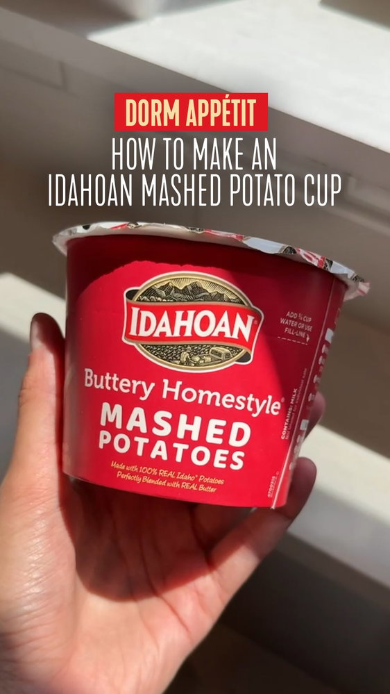 When the dining hall closes but the potato cravings don’t… 👀