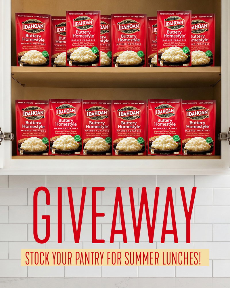 Summer lunches just got a whole lot easier 😎🙏🥔 We’re giving away a 12-pack case of Idahoan Butter...