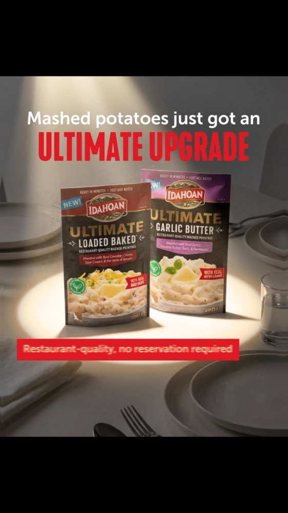 Dinner deserves an upgrade. Meet Idahoan Ultimates and try the lineup taking mashed potatoes to the ...