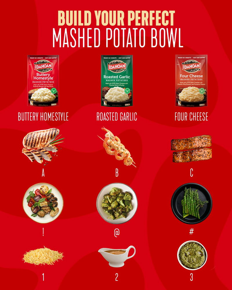 You can tell a lot about a person by their mashed potato bowl order 👀🥔
What’s your combo?