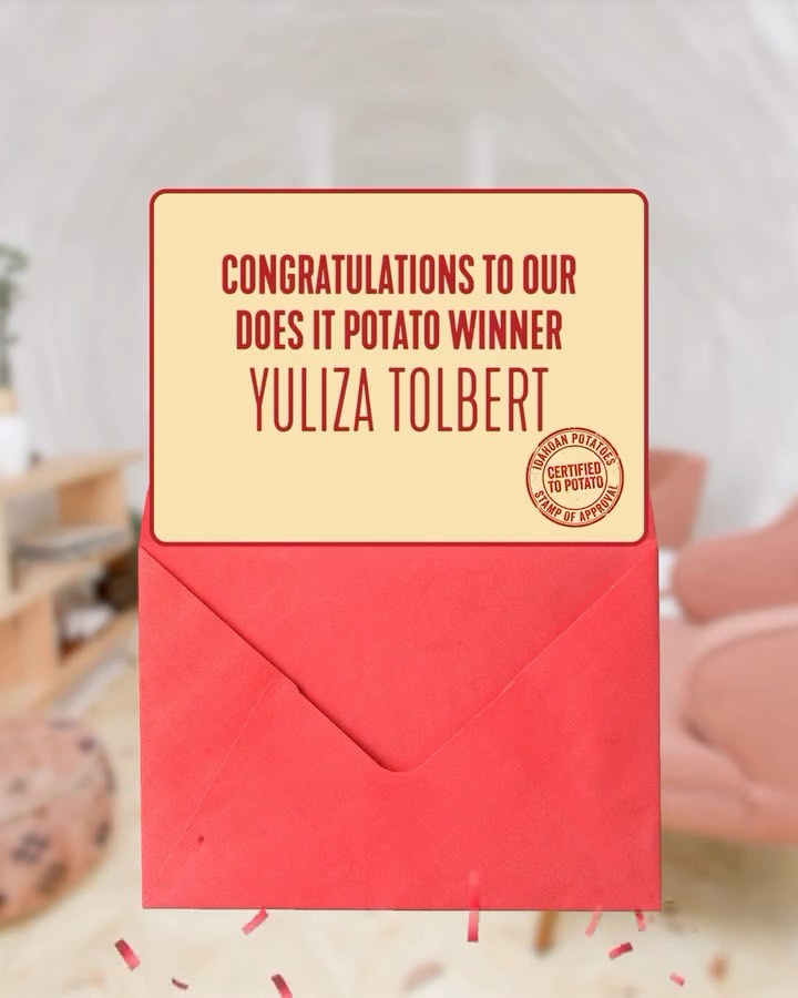 IT’S NATIONAL POTATO DAY AND WE HAVE A WINNER. 🥔🏆

Huge congrats to Yuliza (@thisisnotyuliza), our...