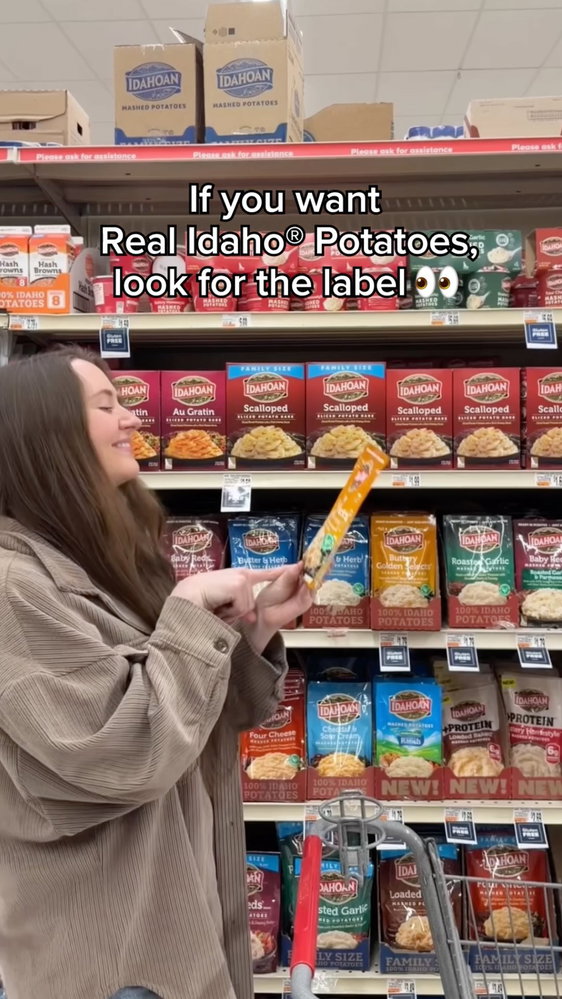If you want Real Idaho® Potatoes… look for the @idahopotatoes Grown in Idaho® seal 👀🥔
Good news: ...