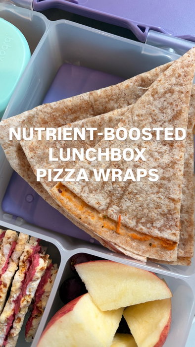 Want an alternative to sandwiches? Same. This one’s a winner 🙌
The easy peasy how to:
🌯 Wholemeal wrap as the base
🍅