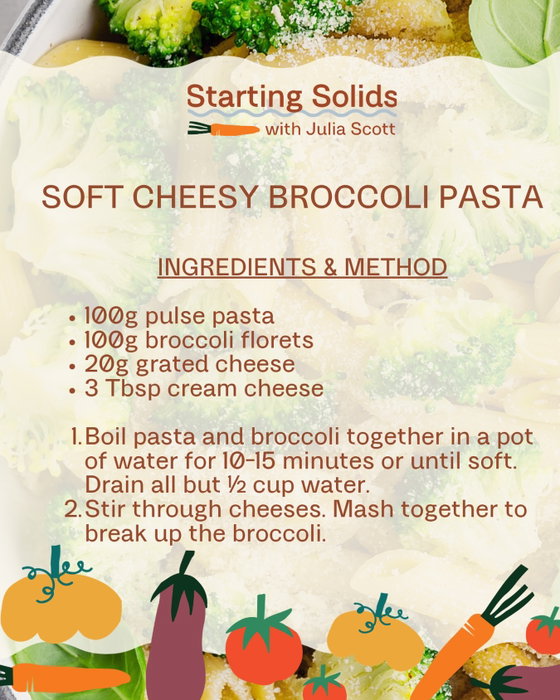 This one’s a fav at ours 🥦🧀
Soft, vege-packed, and cheesy 🙌🏼 an easy win for babies, and just as good for other lit