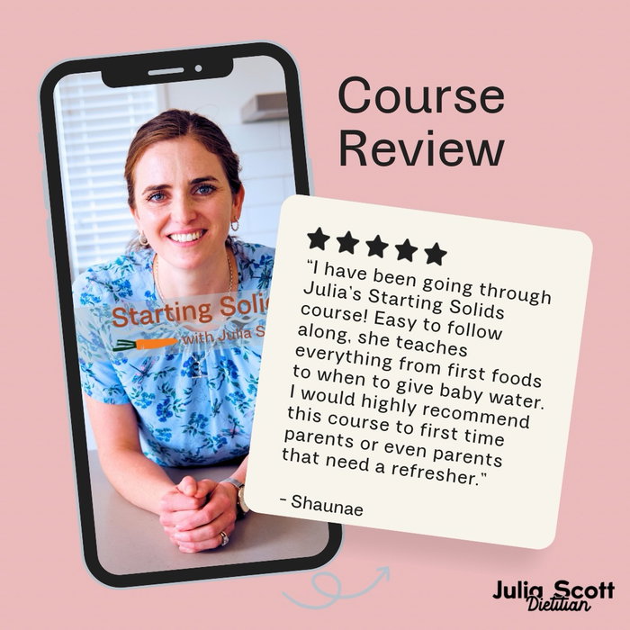 Love love love helping families feel confident starting solids with their baby, and reviews like this one make it all wo