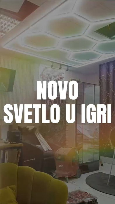 Kompletna transformacija rasvete u frizerskom salonu ✂️💡 Uradili smo demontažu dotrajalih Armstrong panela, iz