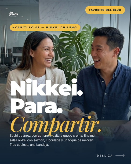 Sushi Nikkei. $7.990 las 12 piezas. Arroz, camarón, palta y queso crema por dentro. Encima: salsa ni