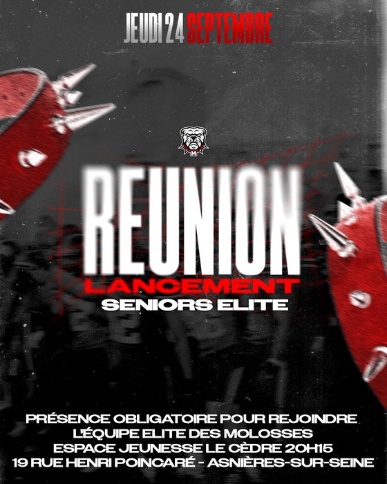 RÉUNION DE LANCEMENT – SECTION ÉLITE
La saison de la nouvelle Ligue ÉLITE se pr