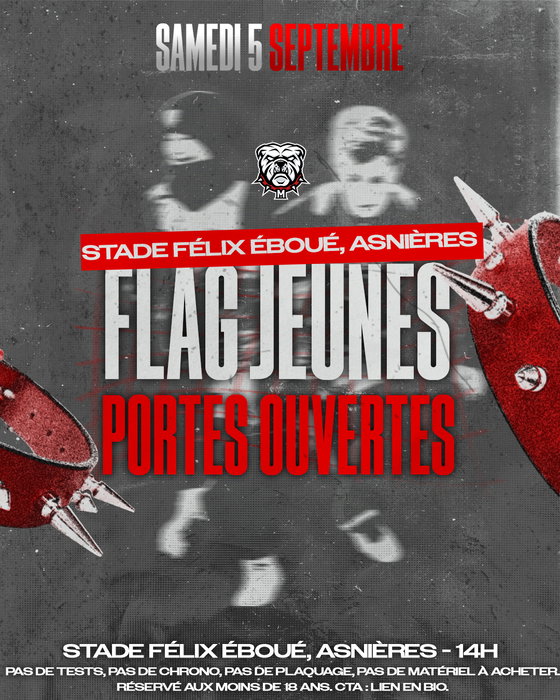 Tu as moins de 18 ans et tu veux découvrir le Flag Football ? C’est le moment de