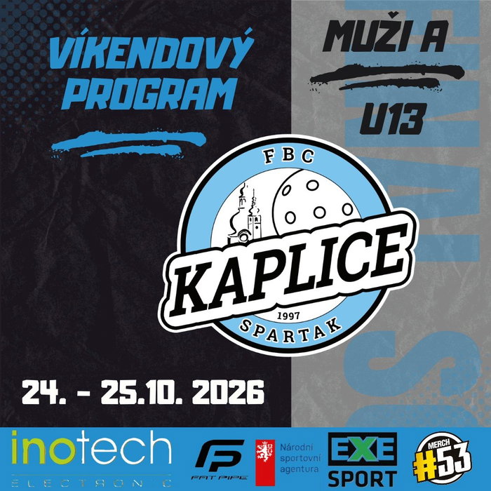 Pozvánka na víkend: 24.–25. října 🏑
V sobotu hraje Áčko domácí turnaj na Bělidle a po první výhře sezony chce přida…