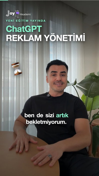 16 Eylül’de ChatGPT reklamları Türkiye’ye açıldı. Eğitimi yayınladım. Arama moto