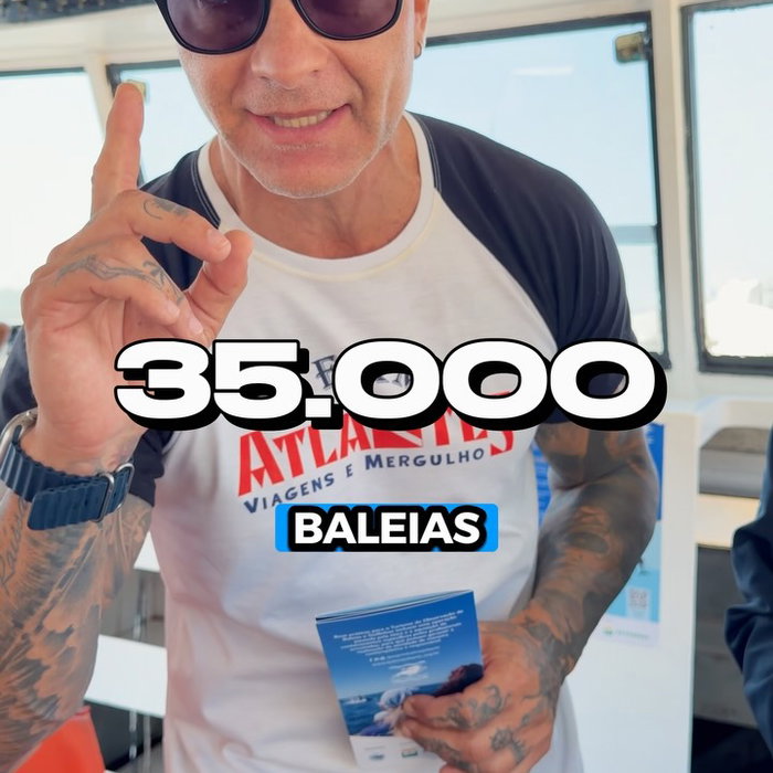 100% de avistamento em todas as saídas. Recebemos o Paulinho, diretor do @projetobaleiajub, Instagram @atlantesviagens