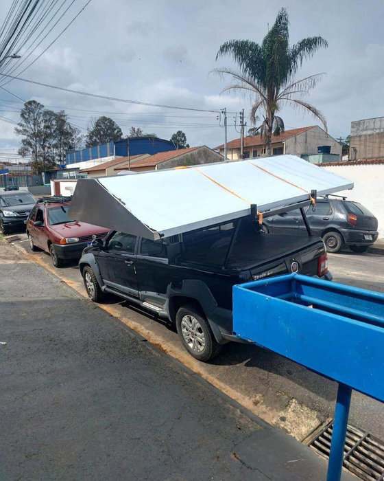 Publicação da Bruno Calhas no Instagram mostrando uma obra entregue
