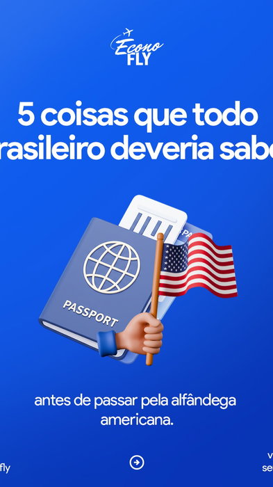 Alfândega americana pega muita gente de surpresa. Deslize e veja os 5 pontos que todo brasileiro precisa saber antes de embarcar para os EUA. 🛄 ✈️