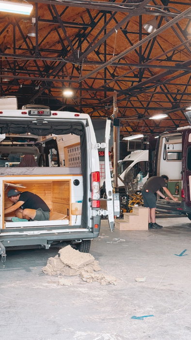 This is the very first van we ever built, almost six years ago.