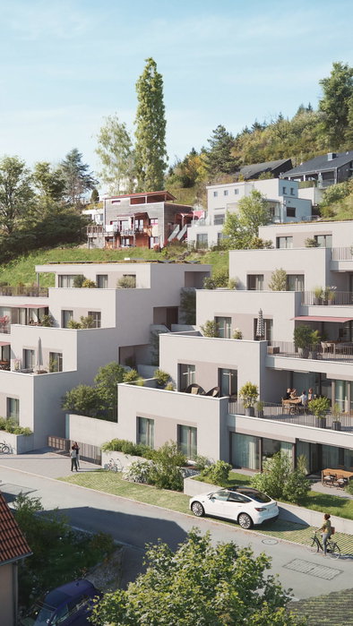 Baustart erfolgt: Rebmattstrasse Etzgen

2 Terrassenhäuser | 9 Wohneinheiten

In Etzgen, an wunderschöner Hanglage, entstehen zwei Terrassenhäuser mit Ausblick auf die Ausläufer des Tafeljuras.

Die neun hellen Wohneinheiten fügen sich in den natürlichen Geländeverlauf ein und werden durch einen gemeinsamen Lift und Aussentreppen verbunden. Alle Wohnungen verfügen über weitläufige Terrassen und einen gedeckten Sitzplatz, eine der beiden Wohnungen auf Ebene 1 hat einen privaten Garten.

👦👧 Etzgen verfügt über einen Kindergarten und eine Primarschule, die Oberstufe wird in Laufenburg besucht.

Weitere Infos im Link in der Bio.🔗

Verkauf: @remax_fricktal_brugg

Wohneigentum Immobilienverkauf