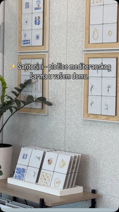 Kolekcija Santorini, pločice malih formata, fabrike Ribesalbes donosi autentičan mediteranski izgled, bogatu glazuru i