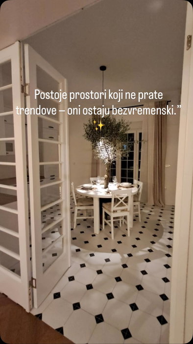 Spoj klasike, elegancije i topline prostora pokazuje kako pravi izbor podova može potpuno promeniti