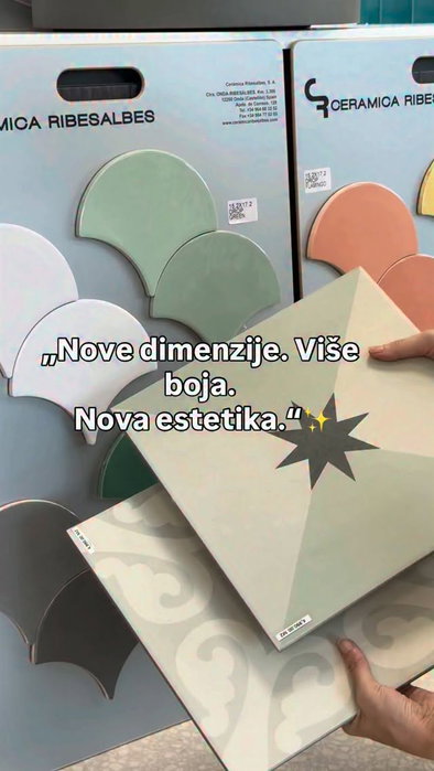Predstavljamo novitete pločice iz kolekcija Drop & Belle Époque španske fabrike Ribesalbes. Drop –