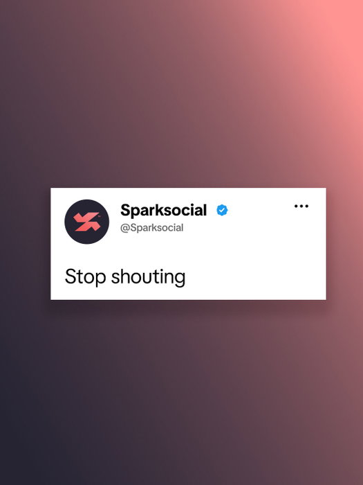 Instagram post: Louder was never the answer. We'd rather be heard.
