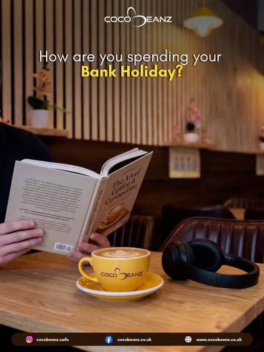 Bank Holiday plans: Book in one hand, specialty coffee in the other. 📚☕️
Escape the London hustle and bustle at CocoBeanz. Whether you're catching up on your latest read or just finding a quiet corner for a "Connection," we’ve got the perfect brew to match your mood.
📍 Visit us in the heart of London for your Bank Holiday fix!