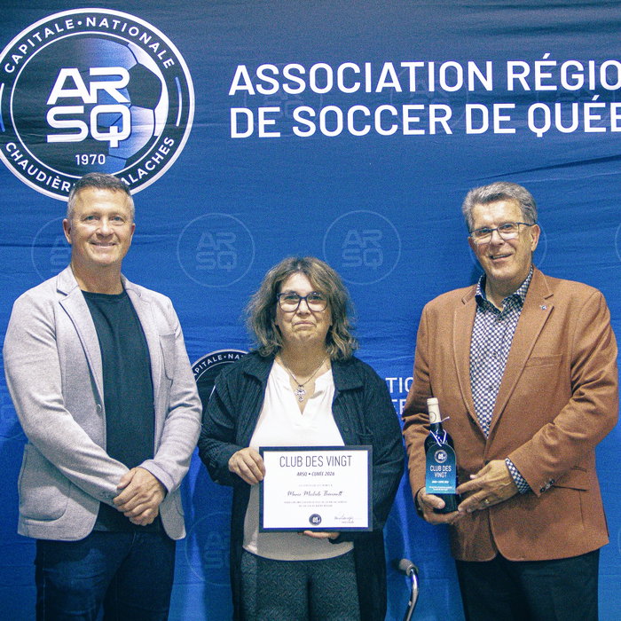 Plus de 20 ans au service du soccer de notre région. L’Association régionale de soccer de Québec (ARSQ) l’a souligné en accueillant Marie-Mi…