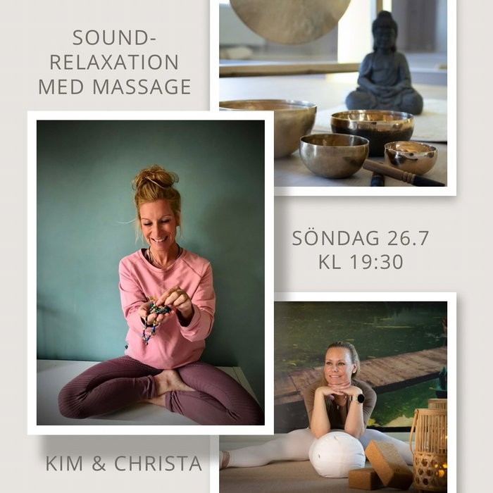 Söndagen den 26.7 väntar något alldeles extra. ✨
Vi bjuder in till en unik och djupt återhämtande soundrelaxation där du får landa i lugnet till toner från tibetanska klangskålar, kristallskålar och andra harmoniska instrument som hjälper kropp och sinne att varva ner. 🤍
Men den här kvällen blir mer än en traditionell soundrelaxation.
Till vår stora glädje kommer Träningsverkets grundare Kim Janson tillbaka för att tillsammans med Christa skapa en helt unik upplevelse. Många minns Kim som en uppskattad yogaprofil med en särskild förmåga att skapa närvaro, lugn och välbefinnande. Under passet kommer Kim att ge varje deltagare ett par minuters lätt, avslappnande massage, vilket ger en extra dimension av omsorg, närvaro och djup återhämtning.
Det här är en stund för dig som längtar efter att släppa taget, fylla på med ny energi och ge dig själv en välgörande paus från vardagen.
Antalet platser är begränsat för att skapa en lugn och personlig upplevelse.
Varmt välkomna söndagen den 26.7 kl 19:30 💗