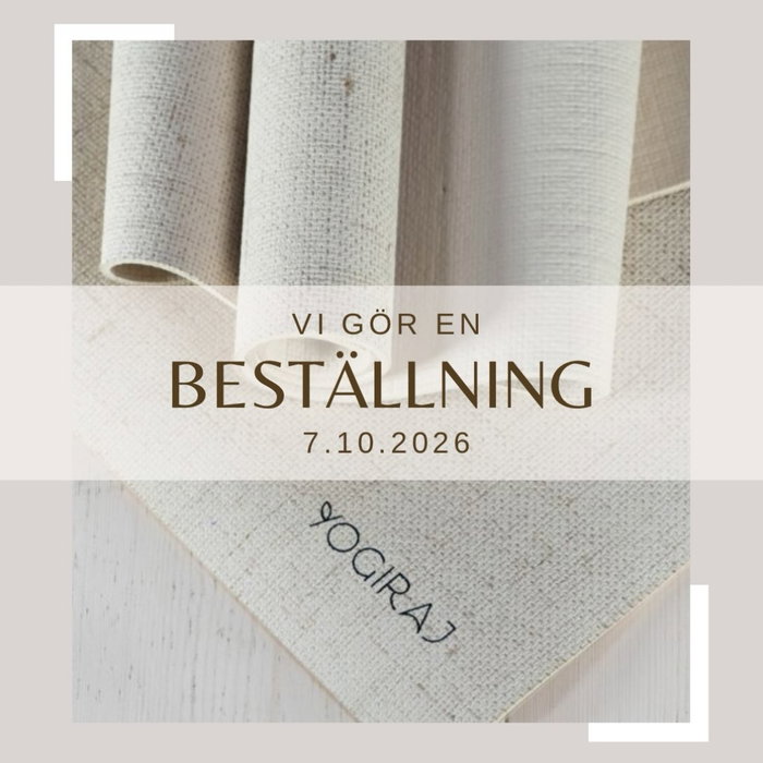 Önskar du beställa något från Yogiraj? Nu finns chansen igen! Tyvärr går det inte längre att beställa till Åland, men vi löser en beställning ändå! 🍀 Gå in på hemsidan: www.yogiraj.se och mejla oss till info@traningsverket.fi vad du önskar beställa.
Vi gör beställningen den 7.10, så vänta inte med din order! ☺️
Som medlem på Träningsverket får du -10% på beställningen. Är du inte medlem hos oss, kan du göra en beställning ändå, till ordinariepris 🌸