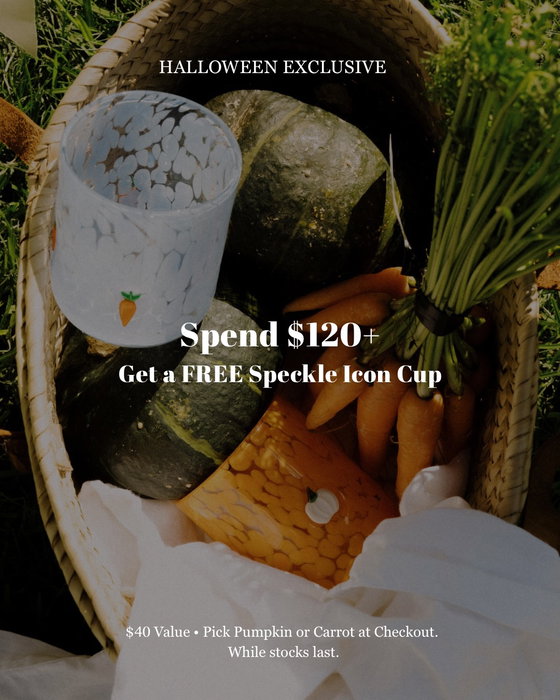 Halloween Special 🎃 Spend $120+ and get a free Speckle Icon Cup. You pick Pumpkin or Carrot in your bag. NZ & AU · whil…