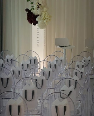 Our ghost chairs styled to perfection 🖤 @kateandkole
