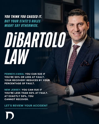 One percent can change everything.

After a car accident, you're told you caused it-and you believe it. But in Pennsylvania and New Jersey, the law doesn't always agree with that narrative.

We see this constantly: injury victims convinced they're disqualified from recovering compensation because they share some fault. The truth? Pennsylvania's 51% rule and New Jersey's 50% threshold mean you might still have a valid claim-even if the other driver's insurance company is telling you otherwise.

This is exactly why understanding your state's comparative negligence law matters *before* you talk to anyone else. Insurance adjusters rely on victims not knowing the rules.

Your accident's outcome depends on the state where it happened and the specific facts. We're here to explain both, clearly and without the legal jargon.

If you're uncertain about your right to sue after a car accident in PA or NJ, let's talk. We'll break down what the law actually allows-and what your case might be worth.