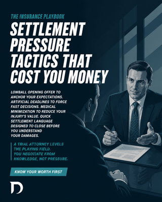 Insurance adjusters aren't your friends-they're trained to minimize payouts. That lowball offer that lands in your inbox? It's not a starting point; it's a ceiling designed to anchor your thinking before you've even calculated what your case is actually worth.

We've seen it hundreds of times: injured clients pressured into accepting 30-50% less than they deserve because they didn't understand their own damages. Medical bills, lost wages, pain and suffering-these add up fast, and adjusters know most people won't do the math.

That's where legal representation changes everything. We help you document your full damages, understand your leverage, and negotiate from a position of knowledge-not desperation. No artificial deadlines. No minimizing your injuries. Just facts, strategy, and aggressive advocacy.

Your settlement should reflect what you've actually suffered. Let's talk about what your case is worth.

📞 Call us for a free case review.