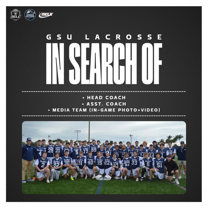 WE’RE HIRING! 🥍🦅

Georgia Southern Men’s Lacrosse is expanding our staff for t