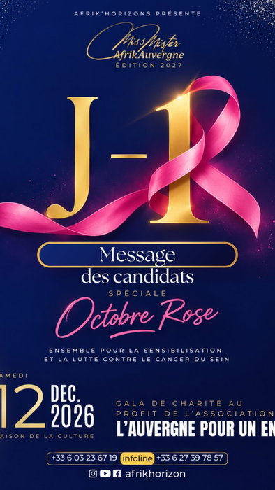 🎀 J-1 | SPÉCIAL OCTOBRE ROSE 🎀 Avant de vous permettre demain de réserver vos places et de voter pour 12 finalistes préférés, ils ont tenu à…