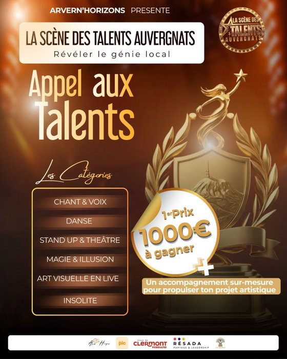 ✨ AVIS À TOUS LES TALENTS D’AUVERGNE ! ✨ Tu as un don caché ? Tu chantes sous ta douche, tu enflammes les salons avec tes pas de danse, ou tu fais…