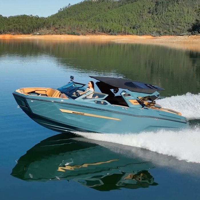 Meet the 2027 @mcboatcompany X23, officially part of the Sidewake family. Book your session and come see what the hype i