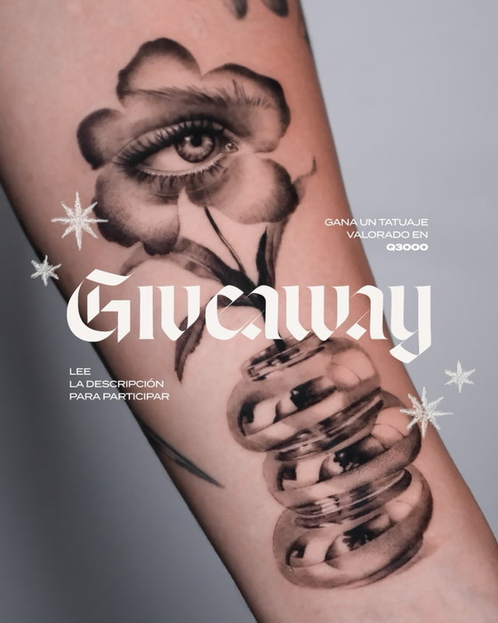 Tatuaje fine line por Ines en Guatemala: 𝗚𝗜𝗩𝗘𝗔𝗪𝗔𝗬! En Forget Me Not queremos regalarte un tatuaje. Cada una de nuestras artistas estará regalan