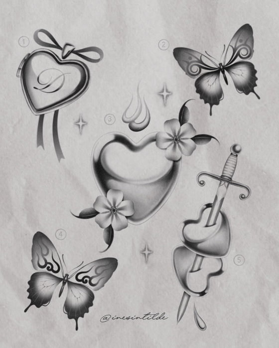 Tatuaje fine line por Ines en Guatemala: Flash designs available cotiza el tuyo por DM