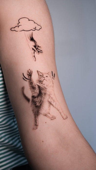 This could be your cat 😽🖤✨ ¿Te tatuarías a tu gato?
