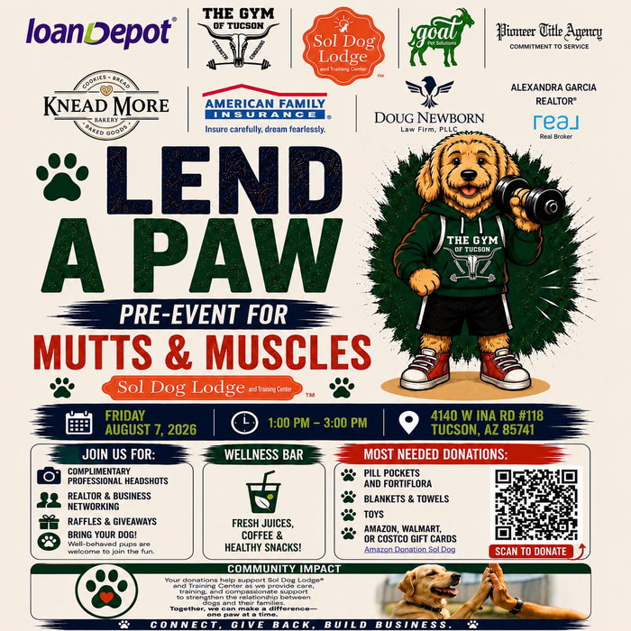 Lend a Paw for a Great Cause! We’re teaming up with LoanDepot to support our friends at Sol Dog…