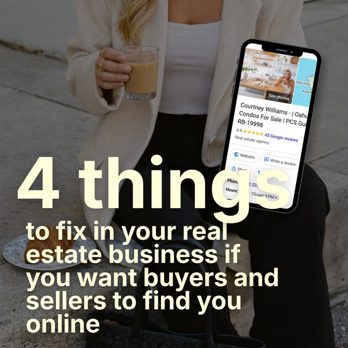Most agents think their online problem is content.

Usually it’s that nobody can find them in the first place...
If you 