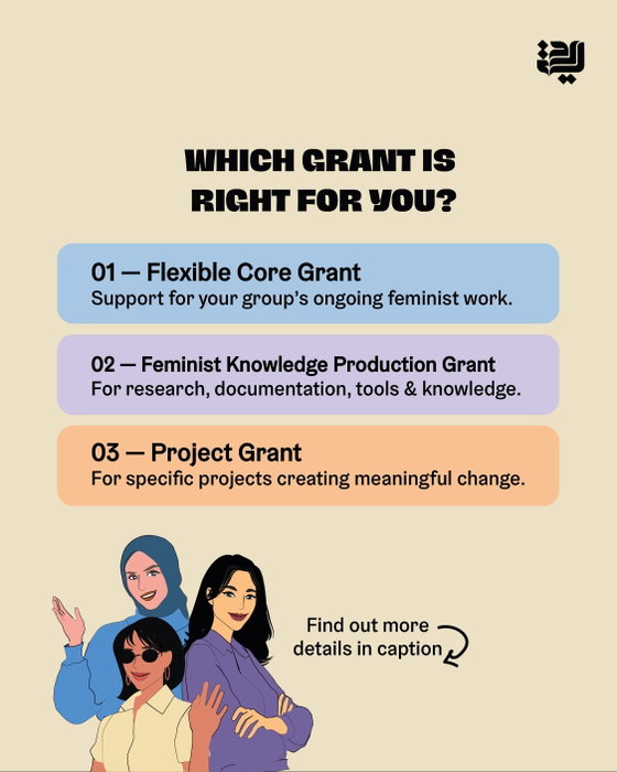 Three grants, different ways to support feminist work. 💜
Which one are you considering? Tell us in the comments 👇 or e