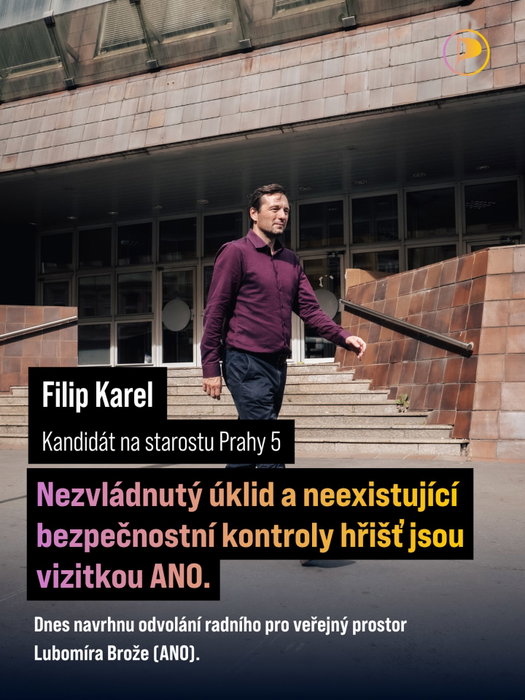 Dnes na zastupitelstvu Prahy 5 navrhnu odvolání radního Lubomíra Brože.