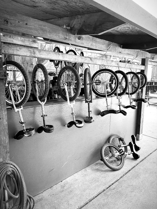 You know you’re at Orchard when you see unicycles parked by the student cubbies.
