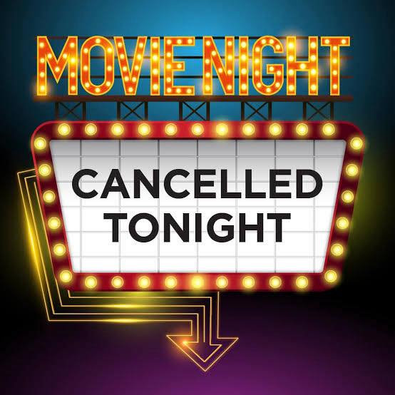 Due to our crazy weather patterns, we will cancel our movie night tonight. We will try to reschedule for a better time. Thank you.
#